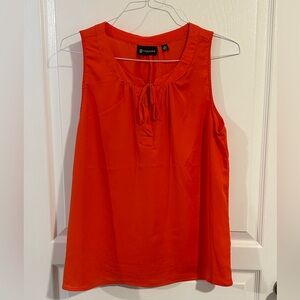 Versona Vibrant Orange Sleeveless Blouse